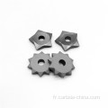 Tungstten Carbide Bush Hammer Tips pour le broyage en pierre